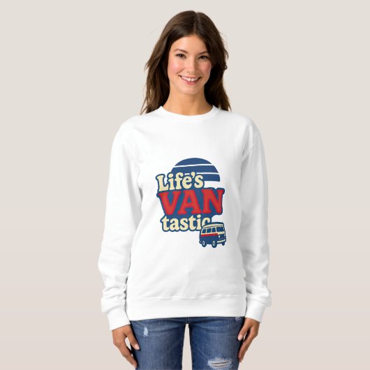 Die VANtastic Red Cream Blue Edition von Life Sweatshirt (Vorne ganz)