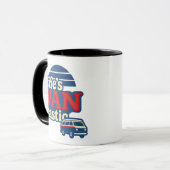 Die VANtastic Red Cream Blue Edition von Life Tasse (Vorderseite Links)