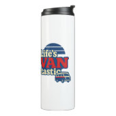 Die VANtastic Red Cream Blue Edition von Life Thermosbecher (Nach links gedreht)