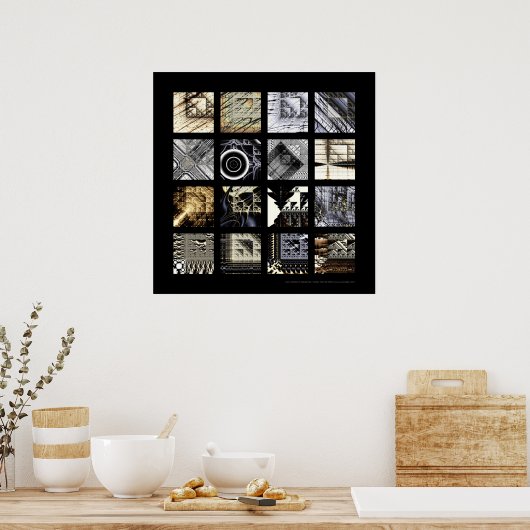 Die Varianten der Sierpinski Poster (Küche)