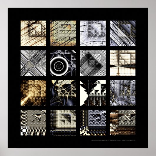 Die Varianten der Sierpinski Poster (Vorne)