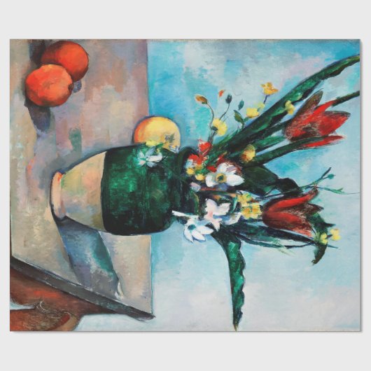 Die Vase von Tulips, Paul Cezanne Geschenkpapier (Flach)