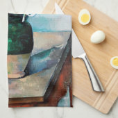 Die Vase von Tulips, Paul Cezanne Geschirrtuch (Viertel Falte)