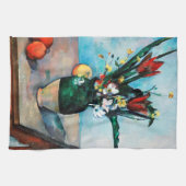 Die Vase von Tulips, Paul Cezanne Geschirrtuch (Horizontal)