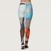 Die Vase von Tulips, Paul Cezanne Leggings (Rückseite)