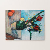 Die Vase von Tulips, Paul Cezanne Puzzle (Horizontal)