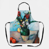 Die Vase von Tulips, Paul Cezanne Schürze (Vorderseite)