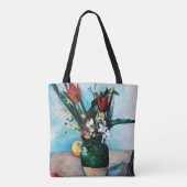 Die Vase von Tulips, Paul Cezanne Tasche (Rückseite)