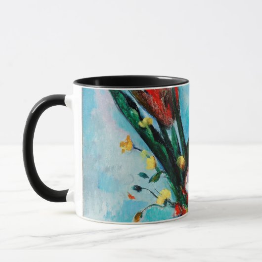 Die Vase von Tulips, Paul Cezanne Tasse (Links)
