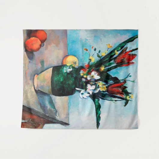 Die Vase von Tulips, Paul Cezanne Wandteppich (Vorderseite (Horizontal))