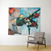 Die Vase von Tulips, Paul Cezanne Wandteppich (Beispiel (Horizontal))