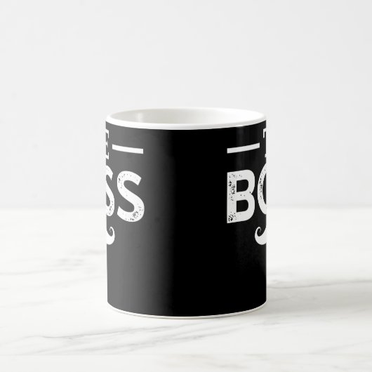 Die Vater der Boss Mustache Funny Mama passen zusa Kaffeetasse (Mittel)