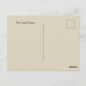 Die Vault-Tür Postkarte (Rückseite)