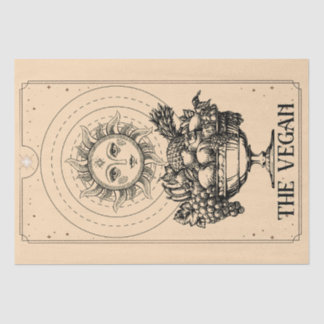 Die Veganen stilisierten, in die Sonne gegrabenen  Seidenpapier