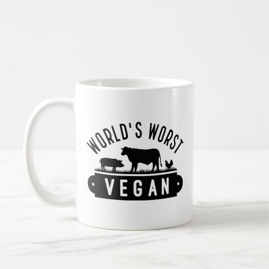 Die Vegansten der Welt Kaffeetasse (Links)