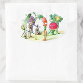 Die Vege-Männerräche 2 Ovaler Aufkleber (Tasche)