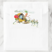 Die Vege-Männerräche Rechteckiger Aufkleber (Tasche)