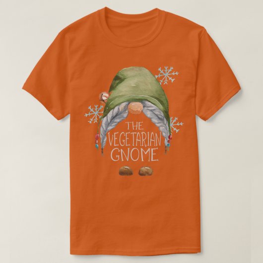 Die vegetarische Gnome Familie passt Weihnachten P T-Shirt (Design vorne)