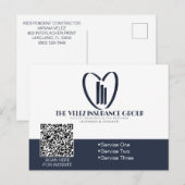 Die Velez Versicherungsgesellschaft Postkarte (Vorne/Hinten)