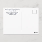 Die Velez Versicherungsgesellschaft Postkarte (Rückseite)