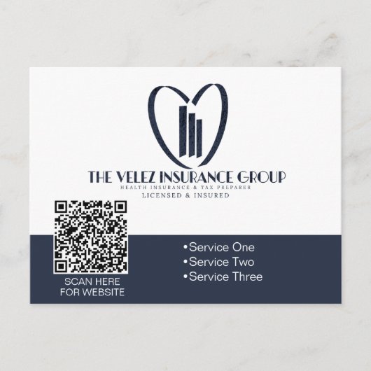 Die Velez Versicherungsgesellschaft Postkarte (Vorderseite)