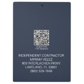 Die Velez Versicherungsgruppe Klemmbrett (Rückseite)