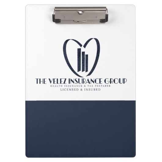 Die Velez Versicherungsgruppe Klemmbrett (Vorderseite)