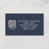 Die Velez Versicherungsgruppe Visitenkarte (Rückseite)