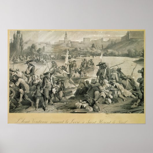Die Vendean-Armee überquert die Loire Poster (Vorne)