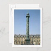 Die Vendomsäule mit bas-Relfs-Nickerchen Postkarte (Vorne/Hinten)