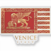 Die Venezianische Flagge Aufkleber (Vorderseite)