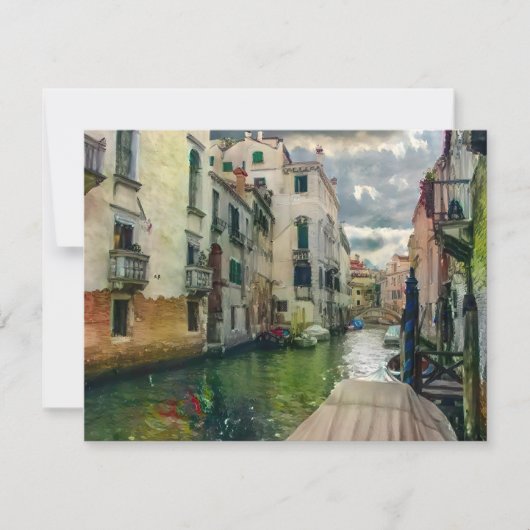 Die Venezianische Postkarte für die Canal-Malerei (Vorderseite)