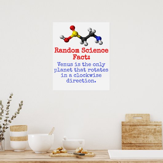 Die Venus ist der einzige Planet - Wissenschaft Poster (Küche)