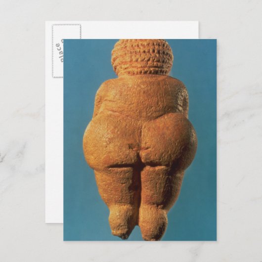 Die Venus von Willendorf Postkarte (Vorne/Hinten)