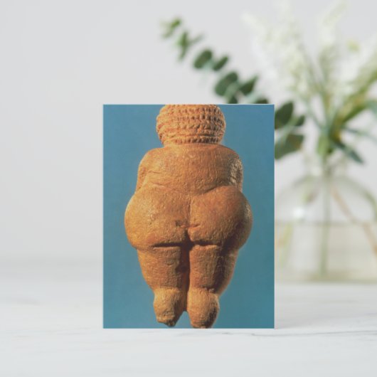 Die Venus von Willendorf Postkarte (Stehend Vorderseite)