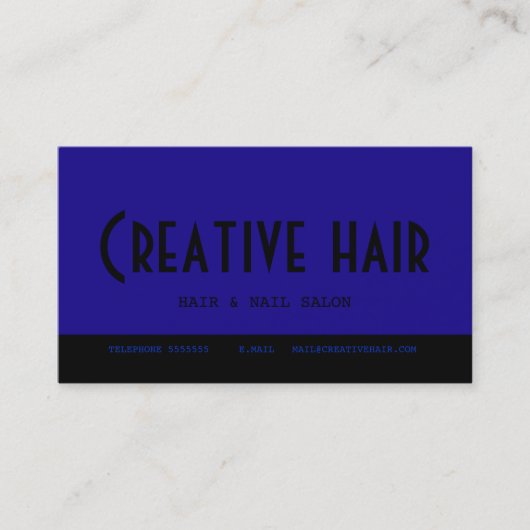 Die Verabredungs-Karte des Friseurs Terminkarte (Vorderseite)