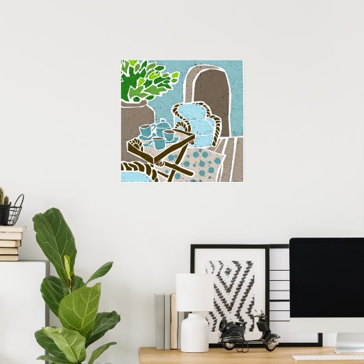 Die Veranda Poster (Heimbüro)