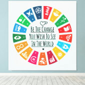 Die Veränderung Leinwanddruck (Insitu (Holzboden))