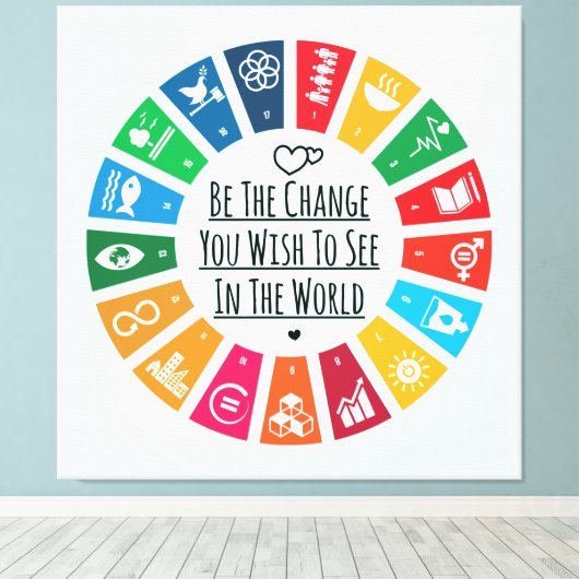 Die Veränderung Leinwanddruck (Insitu (Holzboden))