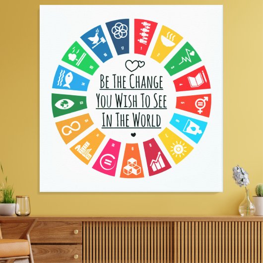 Die Veränderung Leinwanddruck (Insitu (Wohnzimmer))