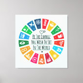 Die Veränderung Leinwanddruck (Vorderseite)