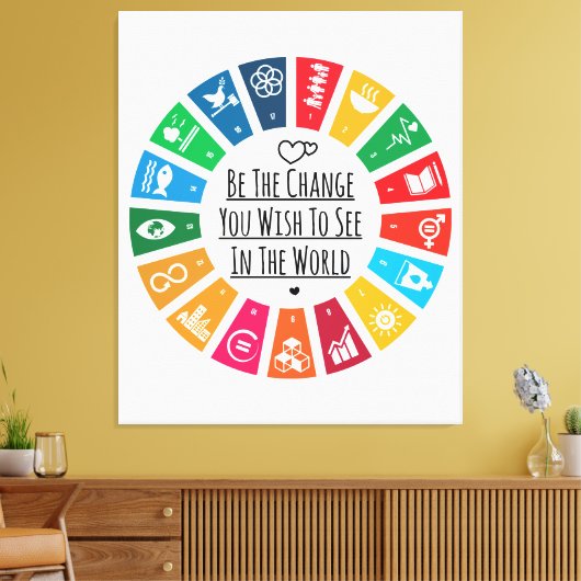 Die Veränderung Leinwanddruck (Insitu (Wohnzimmer))