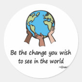 Die Veränderung Runder Aufkleber (Vorderseite)