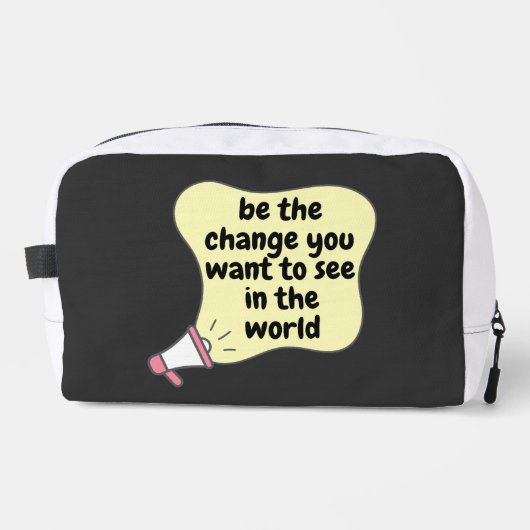 die Veränderung sein, die Sie gewollt haben, um in Waschbeutel (Vorderseite)