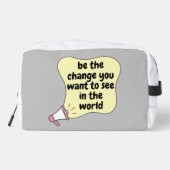 die Veränderung sein, die Sie gewollt haben, um in Waschbeutel (Rückseite)