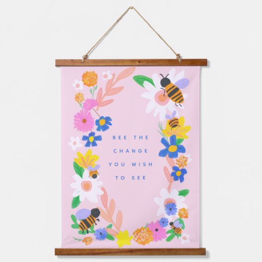 Die Veränderung Wandteppich Mit Holzrahmen (Vorderseite)