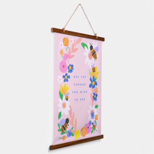 Die Veränderung Wandteppich Mit Holzrahmen (Gewinkelt)