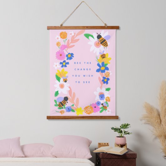 Die Veränderung Wandteppich Mit Holzrahmen (Schlafzimmer)