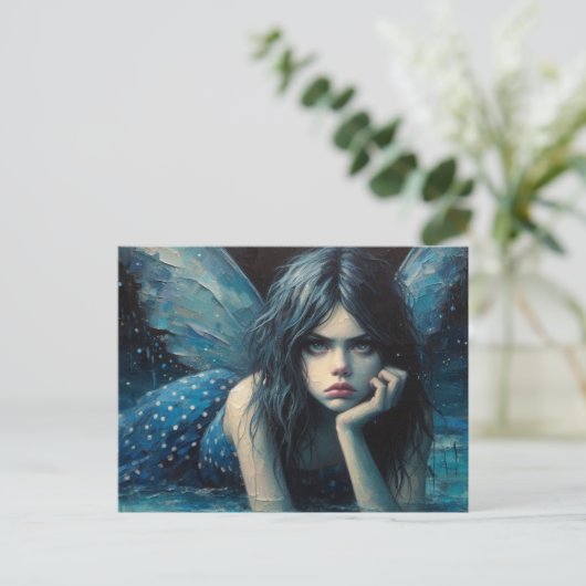 Die verärgerte Fee Postkarte (Stehend Vorderseite)