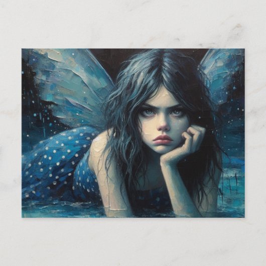 Die verärgerte Fee Postkarte (Vorderseite)